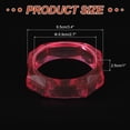 thumbnail image 2 of Uxcell Transparent Pink Chunky Acrylic Resin Bangle Bracelet for Women, Geometric Acetate Plate Cuff Bracelet Vintage Wristband Trendy Colorful Statement Jewelry, 2 of 6