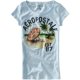thumbnail image 1 of Aeropostale - Camiseta gráfica para mujer con diseño floral brillante de 1987, azul, pequeña, 1 of 1