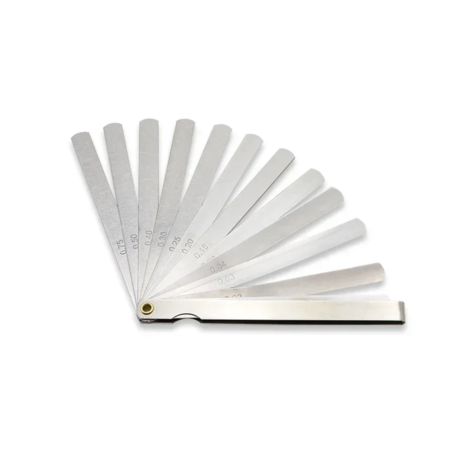 Portable 150 Mm Length 17 Blades Feeler Gauge Metric Feeler Gauge 0.02-1.00 Mm Measurement Tool ,Easy Identification