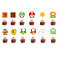 thumbnail image 3 of 26 pieces Super Mario decorations, birthday cake, cupcakes, 3 of 4