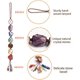 thumbnail image 5 of Adornos colgantes de cristal hechos a mano para ventana de coche, 7 chakras, decoración del hogar, adorno de Feng Shui, meditación de yoga, decoración del coche, piedras de palma caídas, decoraciones navideñas JM, 5 of 5