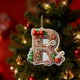 thumbnail image 2 of Adornos Navideños Colgantes con 26 Letras para Árbol de Navidad, Adornos Navideños Personalizados para Hacer Tú Mismo, Decoración Navideña, Decoración Colgante para Árbol de Navidad., 2 of 6