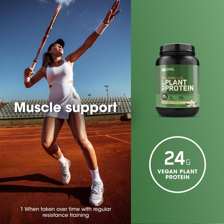 Optimum Nutrition Gold Standard 100% Plant Protein Powder, Creamy