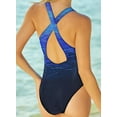 thumbnail image 5 of Eytino Swim Suits One Piece Swimsuits for Womens Crisscross Back Padded Bathing Suits Tummy Control Swimsuits Swimwear Athletic Color Block Sports Training Slimming Swimming Suits Blue, 5 of 5
