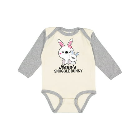 

Inktastic Nanas Snuggle Bunny Easter Gift Baby Boy Long Sleeve Bodysuit