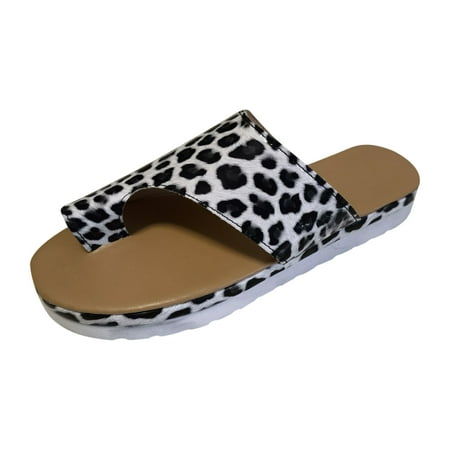 

Babysbule Women s Slippers Clearance Fashion Women Ankle Strap Summer Slide Sandals Flats Flip-Flops Shose