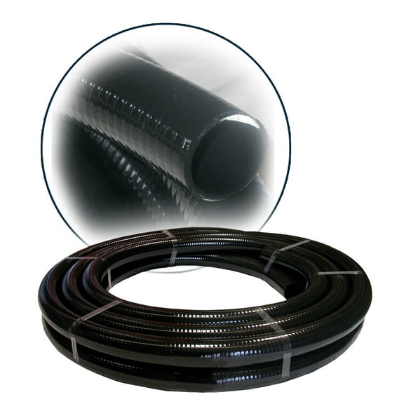 Alpine Black PVC Hose Tube, 0.75 Inch Diameter, 50 Ft Long