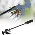 thumbnail image 6 of Herrnalise Garden Cultivator Hoe Weeder with Prong for Weeding,15.7" Long Iron Handled Portable Garden Weed Pulling Tool with 4 Sharp Tines Design,Durable Weed Puller Hoefor Garden Yard, 6 of 7