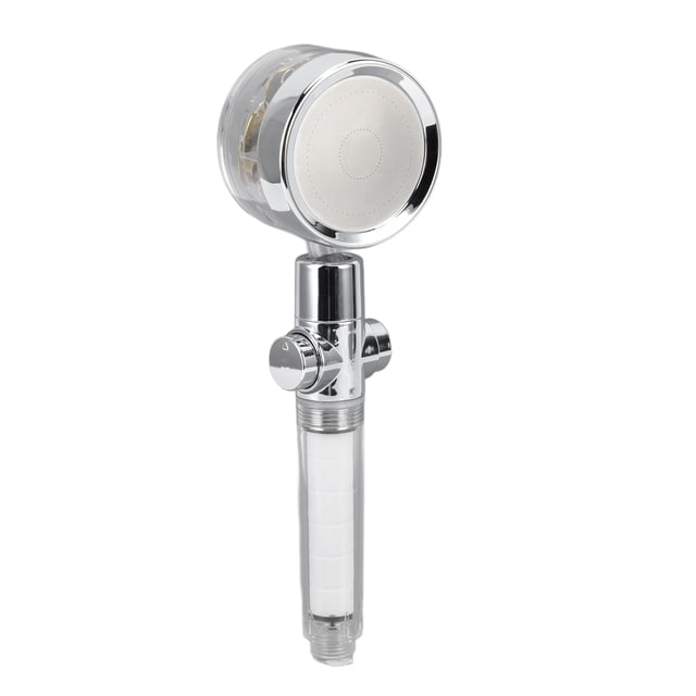 Cabezal De Ducha Turbo De Mano, Cabezal De Ducha Vortex Giratorio De 360, Fuerte Flujo De Agua, Fácil De Instalar Con Interruptor De Pausa Para Limpieza