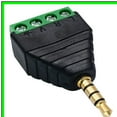 thumbnail image 5 of Adaptateur Audio Stéréo TRRS 4 Pôles 3,5 mm avec Borne à Vis, 5 of 5