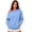sweatshirts 61#Light Blue, variant on WAYUTE Womens Sweatshirt Off The Shoulder Sweatshirt Drop Shoulder Long Sleeve Front Pocket Oversized Tunic Top Solid Color Fall Pullover Casual Daily Wear,Grey,2XL