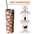 thumbnail image 6 of 20oz Happy Fall Pumpkins Skinny Tumblers Stainless Steel Tumbler with Lid and Straw,Vacuum Insulated Double Wall Travel Tumbler Cups with Cleaning Brush for Coffee,Tea, 6 of 6