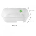 thumbnail image 2 of Turtle Aquarium,Turtle Tank, Small Plastic Open Fish Tank with Basking Platform for Turtles, Crayfish, Small Reptiles.[white], 2 of 9