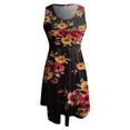 thumbnail image 5 of USSUMA Sundresses for Women Plus Size Womens Summer Casual Sleeveless Mini Floral Printed Vest Dresses Beach Tshirt Sundress Loose Tank Dress, 5 of 5