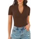 thumbnail image 2 of Xishao Body de manga larga con cuello cuadrado para mujer Xishao ropa, 2 of 2