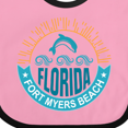 thumbnail image 4 of Inktastic Fort Myers Beach Florida Vacation Boys or Girls Baby Bib, 4 of 4
