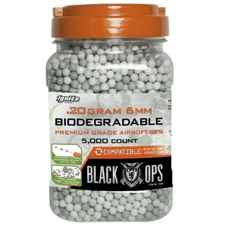 .20 gram 5k Biodegradable Airsoft 6mm BBs Ammo (Best 6mm Airsoft Bbs)