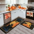 thumbnail image 2 of Halloween Kitchen Rugs Set of 2, Halloween Decorations Non Slip Backing Halloween Kitchen Mats for Floor Holiday Rug Halloween Decor for Home Party Gifts (Happy Halloween, 17"x47.2"+17"x30"), 2 of 6