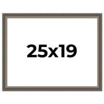 25x19 Frame Silver Real Wood Picture Frame Width 1.25 Inches | Interior Frame Depth 0.5 Inches |
