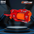 thumbnail image 5 of Juguete Revolver Lanzador de Espuma Rm Regalomex 20 Metros Alcance Cargador 6 Dardos rojo Grande, 5 of 5