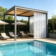 thumbnail image 4 of WDOBM Window Curtains, Privacy Curtains, No Drill Portable Waterproof Mosquito Net Outdoor Folding Curtain, Sheer Curtains, Light Filtering Curtains for Patio Curtains, 4 of 9