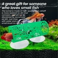 Betta Toys,Dark Green Hollow Betta Fish Tunnel for Small Fish & Shrimp