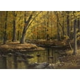thumbnail image 2 of Goebel, Wilhelm 32x24 Black Ornate Wood Framed with Double Matting Museum Art Print Titled - Woodland Brook, 2 of 4