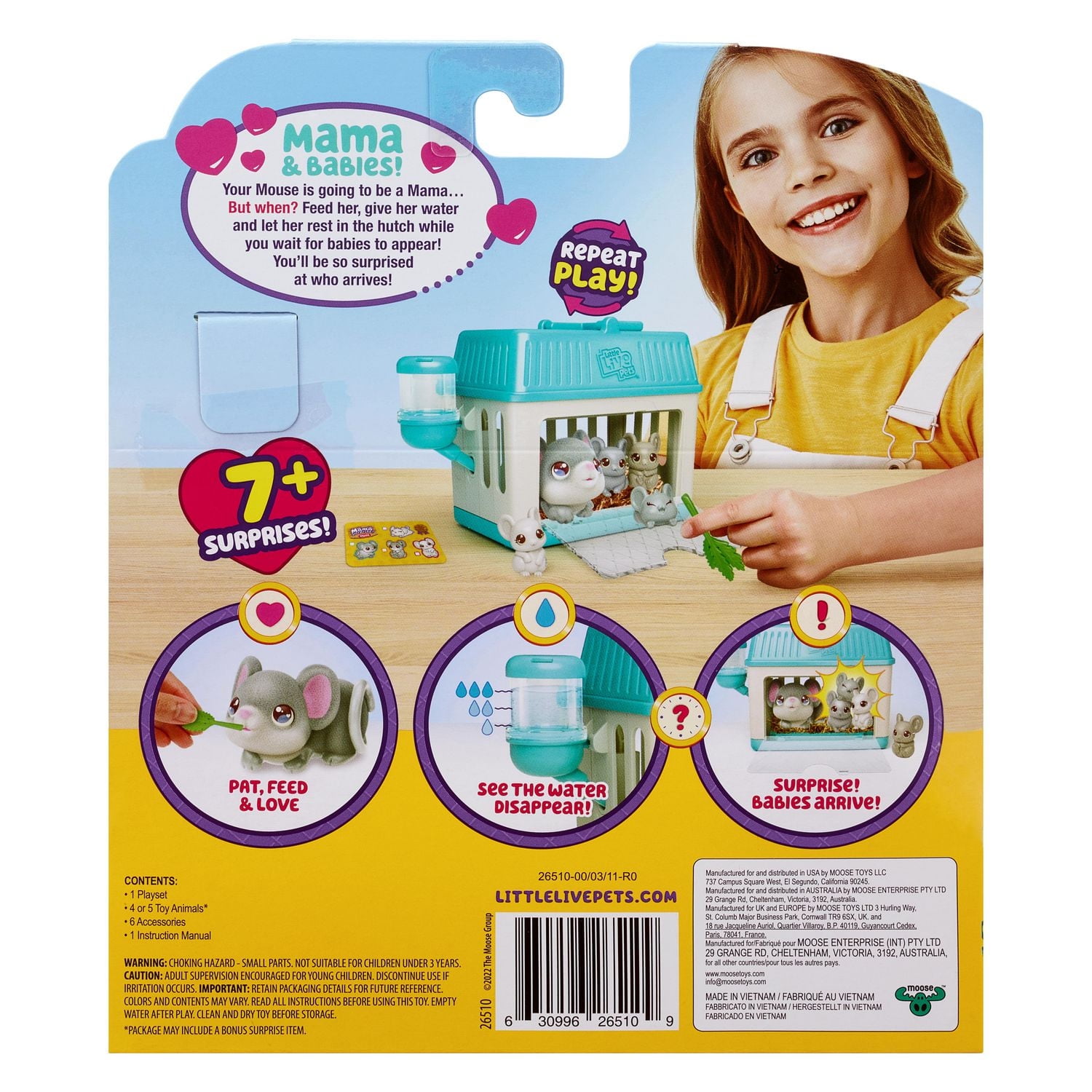LITTLE LIVE PETS MAMA SURPRISE S2 MINI PLAYSET LIL' MOUSE