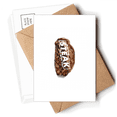 thumbnail image 1 of Beef Food Meat Give Art Deco  Fashion Postcards Envelopes Blank Note Cards Mailing, 1 of 4