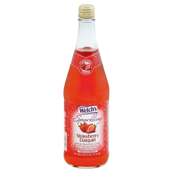 Welch's NonAlcoholic Sparkling Strawberry Daiquiri Juice Cocktail, 25.4 Fl Oz Bottle Walmart