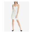 thumbnail image 3 of Max Studio London Womens Embroidered Sequined Slip Cocktail Dress, White, X-Large, 3 of 3