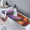 thumbnail image 7 of Sikiie Colorful Butterfly Cluster Splash Guard for Sink Faucet-1 PC Super Absorbent Fast Drying Mat Sink Gadgets-Splash Guard for Kitchen, Sink Mat, 7 of 7