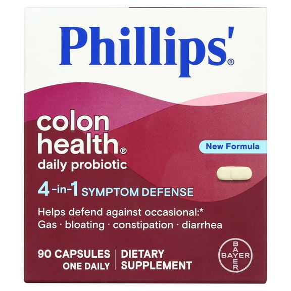 PHILLIPS Colon Health 4-in-1 Symptom Defense Capsules 90ct.