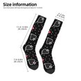 thumbnail image 2 of Gaeub Chaussettes Imprimées Design Cartes Chaussettes Hautes Extensibles pour Hommes Femmes Adolescents, Chaussettes de Softball Soccer pour Randonnée, Sport, 2 of 6