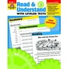 Evan-Moor Book Read and Understand with Leveled Texts Stories and Activities, Multiple Grades
