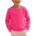 thumbnail image 4 of fatyb Kids Cardigan for Boys Girls Thin School Uniform Long Sleeve Casual Knitted Button down Sweater, 4 of 7
