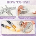 thumbnail image 7 of 6PCS Crystal Rhinestone Ribbon Bling Diamond Ribbon Wrap Roll for Wedding Crafts DIY Resin Rhinestone Ribbons Self Adhesive Crystal Rhinestones Ribbon Stickers Birthday Cakes Decor, 7 of 7