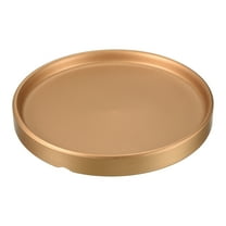 Uxcell Ceramic Round Planter Saucer Flower Pot Drip Tray Coaster, Gold Gold 6"