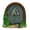 B, variant on YANDE - Miniature Fairy Door, Resin Elf Door for Garden Tree Decor, Whimsical Mushroom Floral Design, Outdoor Courtyard Ornament (E)