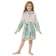 thumbnail image 6 of FORMRS Niños Bathrobe Unisex Hooded Robe Soft Plush Pajamas Sleepwear, Size 7-9T, Green Deer, 6 of 7
