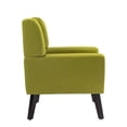 thumbnail image 2 of DREAMSIDEA Accent Chairs Set of 2 Modern Upholstered Armchair for Living Room Button Tufted Reading Chair Bedroom Dorm Office,Green, 2 of 6