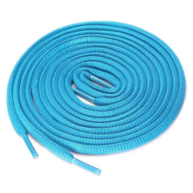 2 Pares Cordones Atléticos De Botas Oval Media Cordones Redondos Para Zapatillas Cielo Azul 150 cm/59
