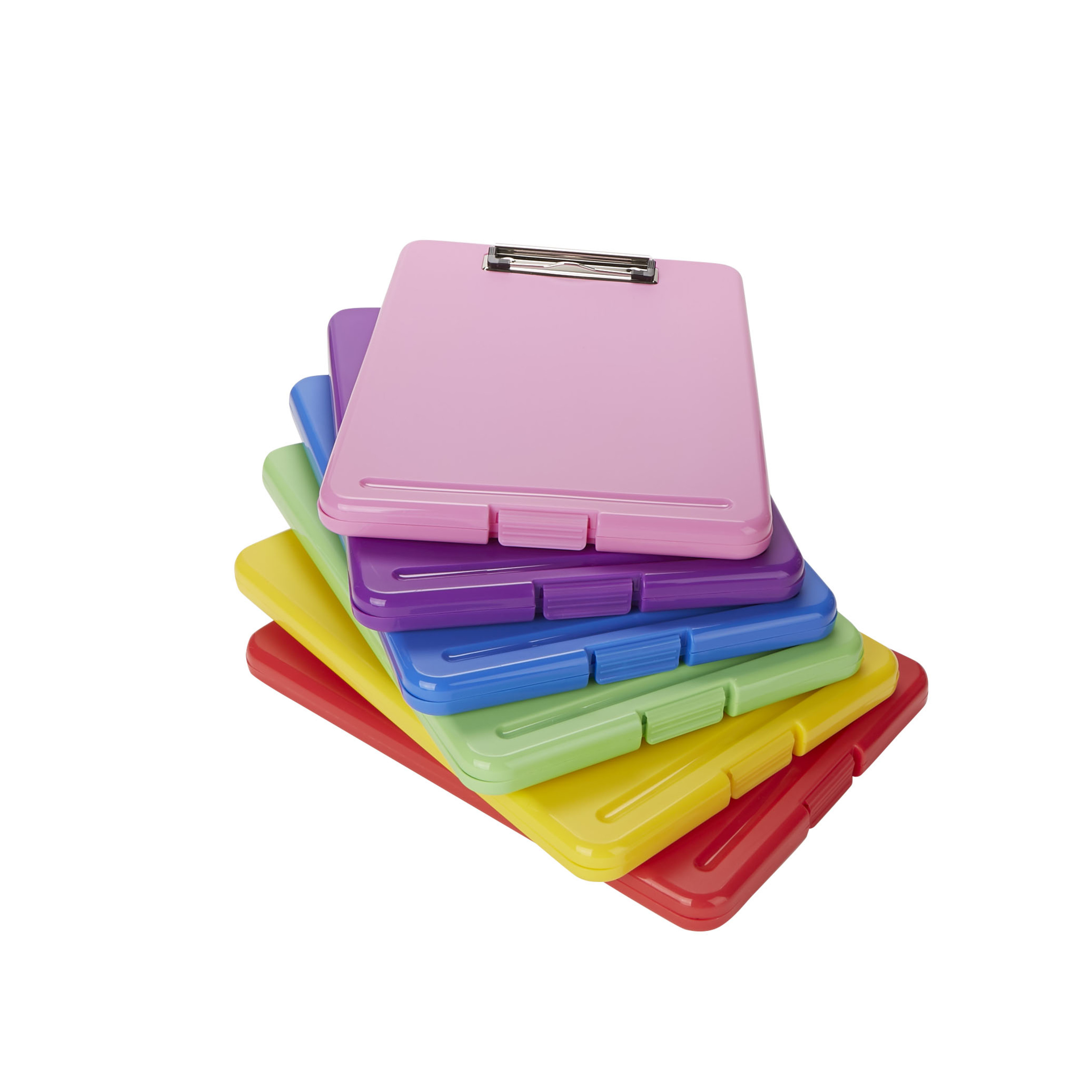 MIND READER MultiPack Clipboards with Portfolio Storage [6Pack