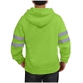 thumbnail image 4 of Men's Winter Jacket Hooded Zipper Front Print Long Sleeve Coat - Casual Polyester Outerwear for Daily Wind Protection, Hand Wash Cold, 4 of 7