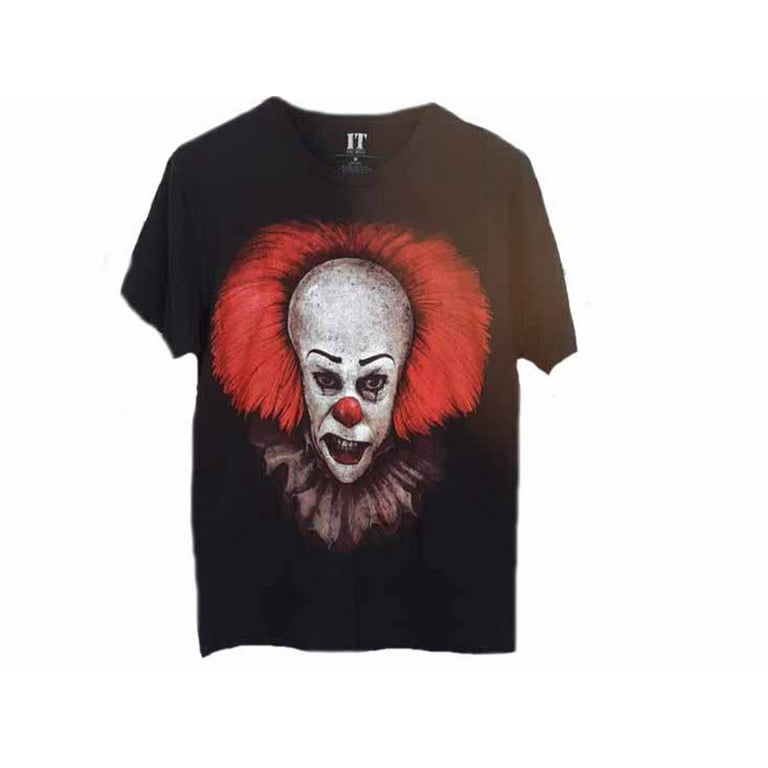 IT Tee Pennywise T-Shirt The Mens Face Movie