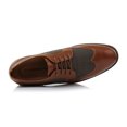 thumbnail image 6 of Ferro Aldo Julian MFA19266A Mens Wingtip Two Tone Oxford Plaid Spectator Dress Shoes, in Cognac Plaid, Men's Size 11, 6 of 8