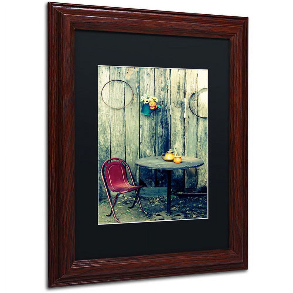Trademark Fine Art "From the Past" Canvas Art by Beata Czyzowska Young, Black Matte, Wood Frame