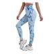 thumbnail image 1 of Mujeres Butt Leggings Gimnasio Tie Dye Push Up Hip Lift Cintura alta Deportes Pantalones de chándal Medias para trotar Correr Ciclismo Yoga Prendas para la parte inferior del cuerpo Azul claro XS Sonducket AP019361-17, 1 of 6