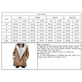 thumbnail image 4 of Chouyatou Women's Winter Warm Sherpa Lined Suede Leather Longline Coat with Horn Buttons, 4 of 4