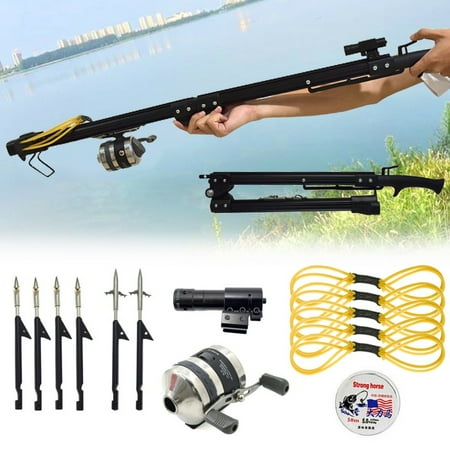 Piaoyu Outdoor Folding Long Rod Fishing Slingshot Adult Shooting Outdoor Hunting Accessory Set